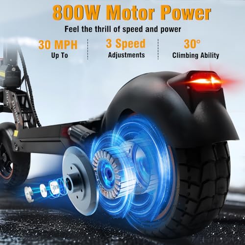 Image of Electric Scooter Adults 1600 /4000 /6000W Motor 50 Miles Long Range & 40 /45 /50 MPH Top Speed 10 inch Off Road Tire Folding E-Scooter 60V /48V 20.8AH Battery Kick Scooter with Detachable Seat for Commuter