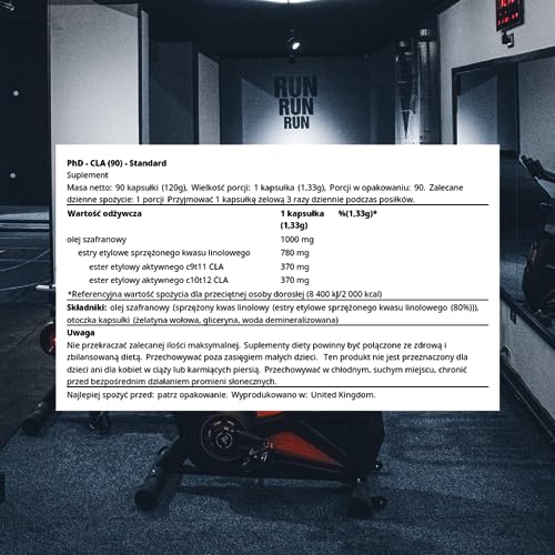 PhD Nutrition CLA Conjugated Linoleic Acid, Weight Management Tablet, Natural CLA from Safflower Oil, 90 Softgels (30 Day Supply) - Image 4