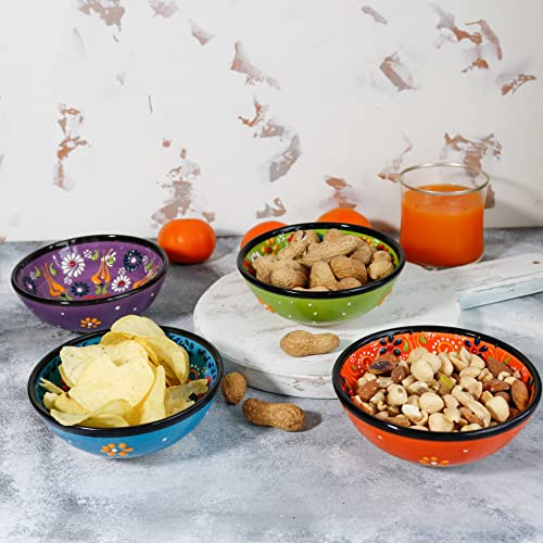 Ali Grace Ali Ceramic Bowls 4.72 Inches Set Of 4 Dishwasher Microwave Safe Ceramic Bowls For Cereal Salad,Fruit,Vegetable,Ice Cream,Soup,Yoghurt,Olive,Cheese,Colorful Eating Cup thumb #4