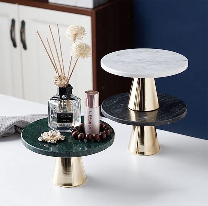 Amazon.co.jp: gentillesse 大理石 トレイ 丸 小物入れ 足つき