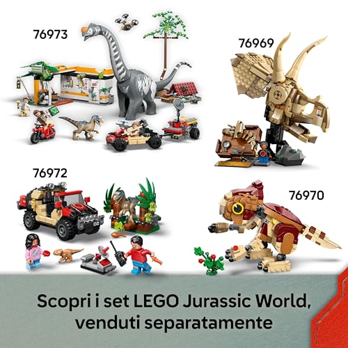 Jurassic World Missione Aerea con Spinosauro e Quetzalcoatlus - Include 2 Dinosauri Giocattolo, un Elicottero, un Camion e 4 Minifigure - Regalo per Bambini e Bambine da 8 Anni in su - 76976 - Lego - Immagine 6