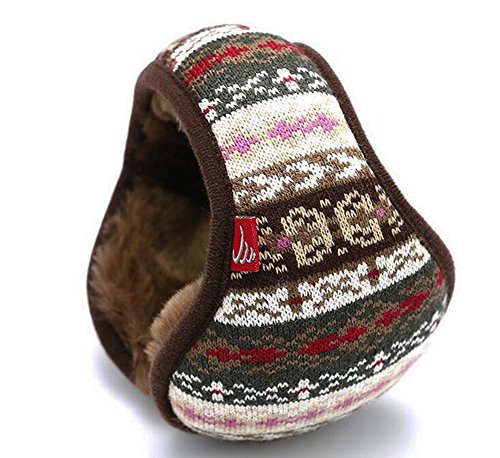 Mraw Womens Colorful Flower Design Foldable/Adjustable Wrap around Earmuffs