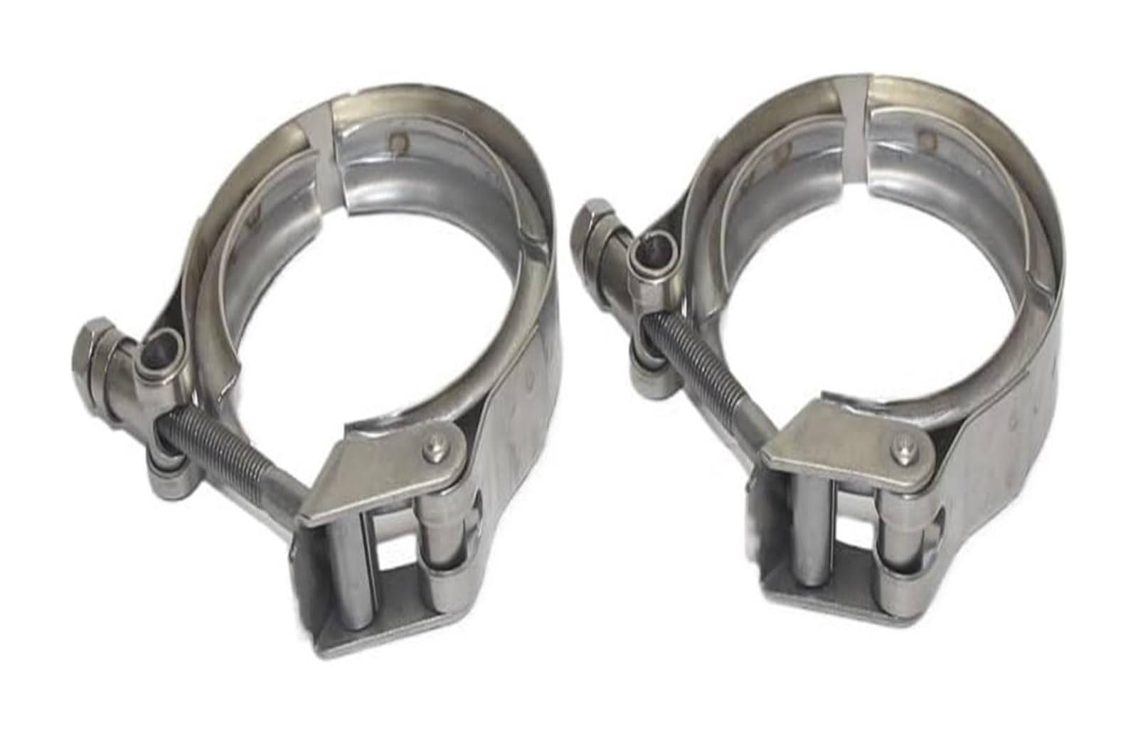 Abrazaderas para mangueras, Abrazadera De Banda En V Escape Universal Liberación Rápida Acero Inoxidable Varios Tamaños(3.75 inch)