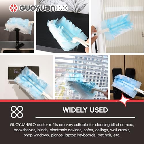 Image of Disposable Dusters for S wiffer Cleaning Multi-Surface Dusters Refills Heavy Duty Duster Kit(40Counts+2Handle)