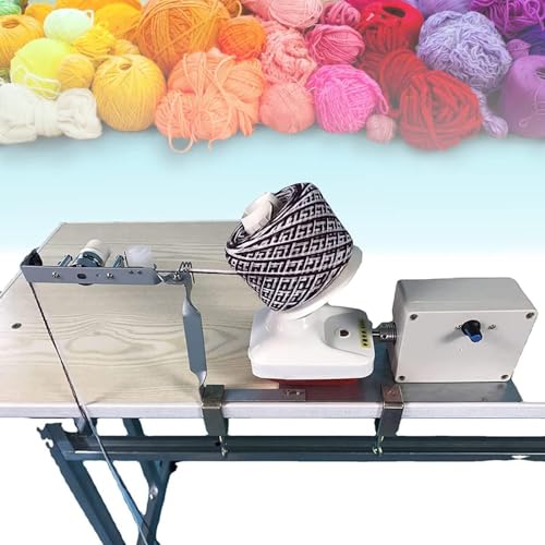 Image of LPLYAA Small Electric Yarn Winder, Household Knitting Roller Line, 150G Winding Capacity, Low Noise + Adjustable Speed, Can Be Single-Strand, Double-Strand, Or Multi-Strand, 20240221