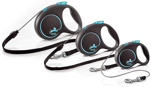 Miniatura 3 de Flexi Black Design Cord - Correa retráctil para perros de hasta 26.5 lbs26 libras
