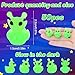 GGSTDDUP 50 Pcs Alien Ducks Toy Figures, Mini Alien Resin Ducks Bulk, Tiny Aliens Figurine Dress up Duck Toy for Party Favors (Luminous Aliens)