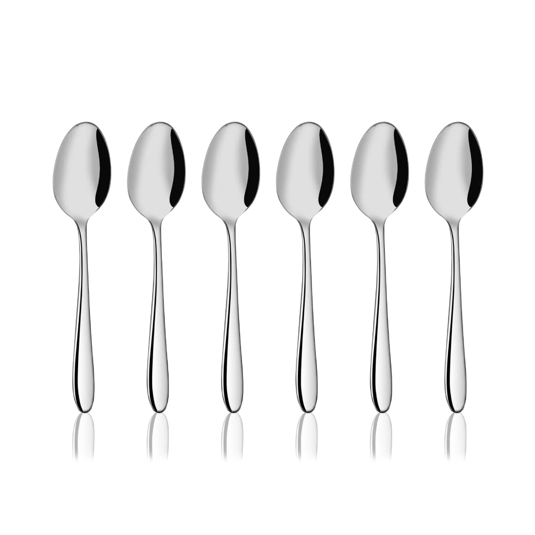 Shri & Sam Stainless Steel Gracy Dessert Spoon, 6 Pieces