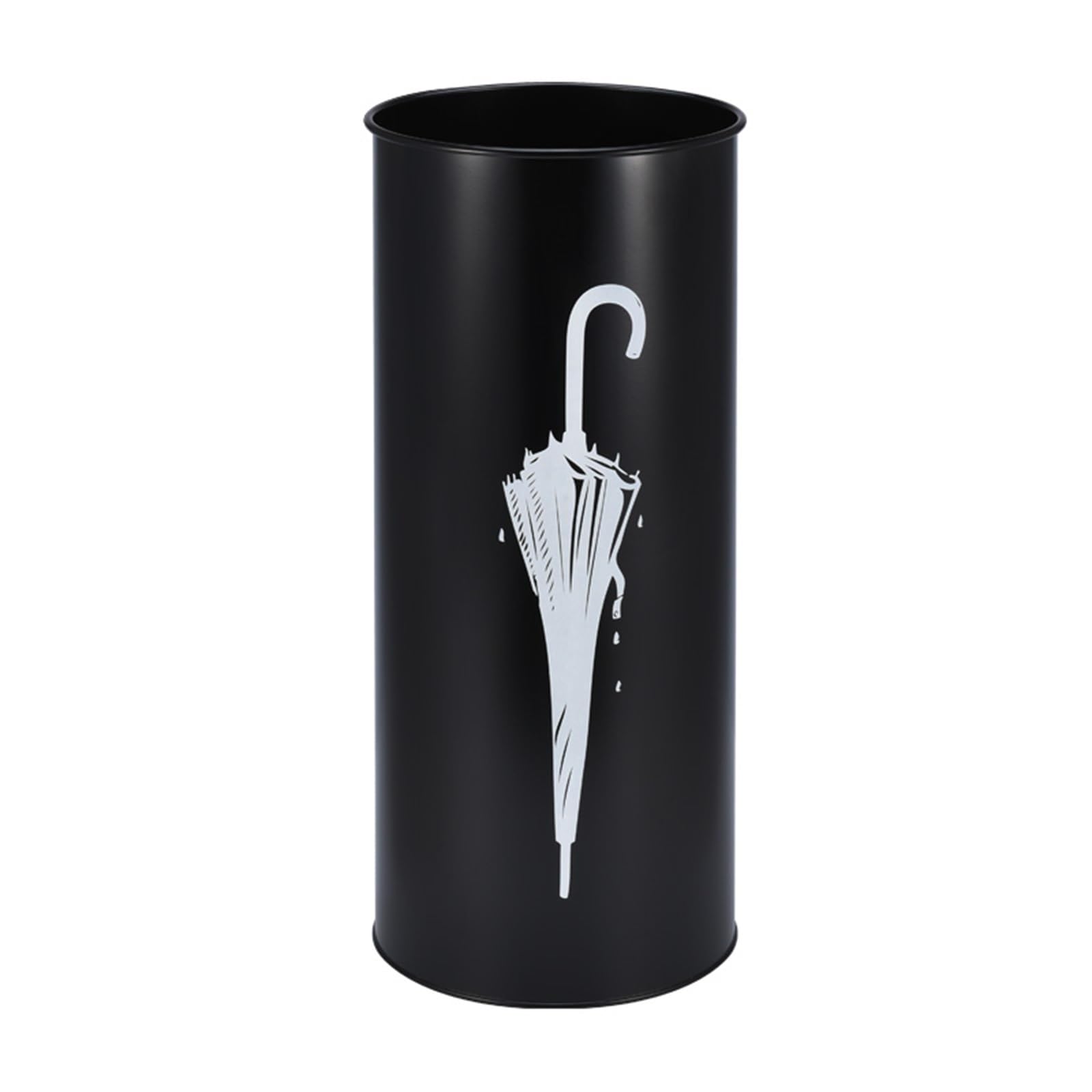 WXPGFEQ Metal Umbrella Holder with Hook, Umbrella Bucket, Umbrella Organizer, Freestanding Umbrella Stand for Home, Entryway, Office, Hotel and Supermarket,Black,Black，Gold