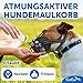 EcoEarth Hundemaulkorb - Langlebiger Korbmaulkorb für große Hunde - Extra groß, schwarz - Verstellbarer und atmungsaktiver Mundschutz zum Verhindern von Beißen und Bellen
