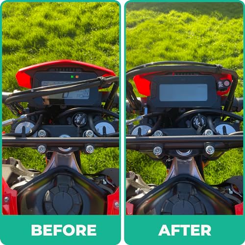 Bremsschlauch Display Mod Fix kompatibel mit Honda CRF300L - Abstandshalter für verbesserte Sichtbarkeit des Bremsschlauchs