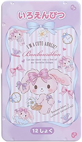Amazon Co Jp ぼんぼんりぼん 色鉛筆12色セット ケーキ 文房具 オフィス用品
