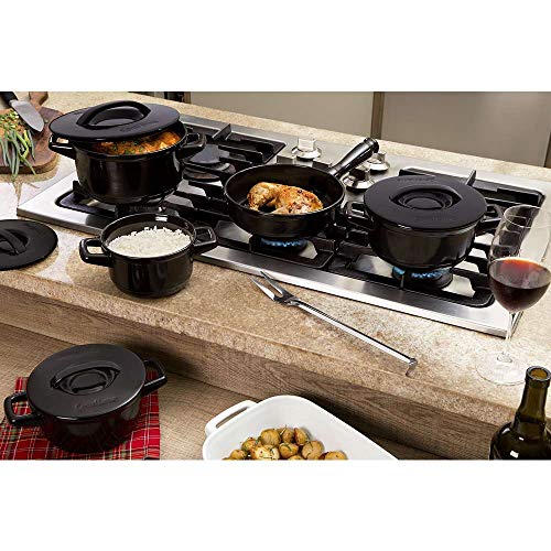 Ceraflame Caçarola de Cerâmica Duo+ 22cm 3,2 Litros Preto