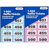 Numéroté de 1 à 500 : chaque livre contient des billets numérotés séquentiellement pour un suivi et une organisation faciles.