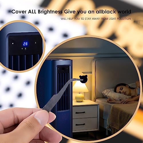 image for Breliter Light Blocking Stickers - 144PCS Light Blackout Covers with T