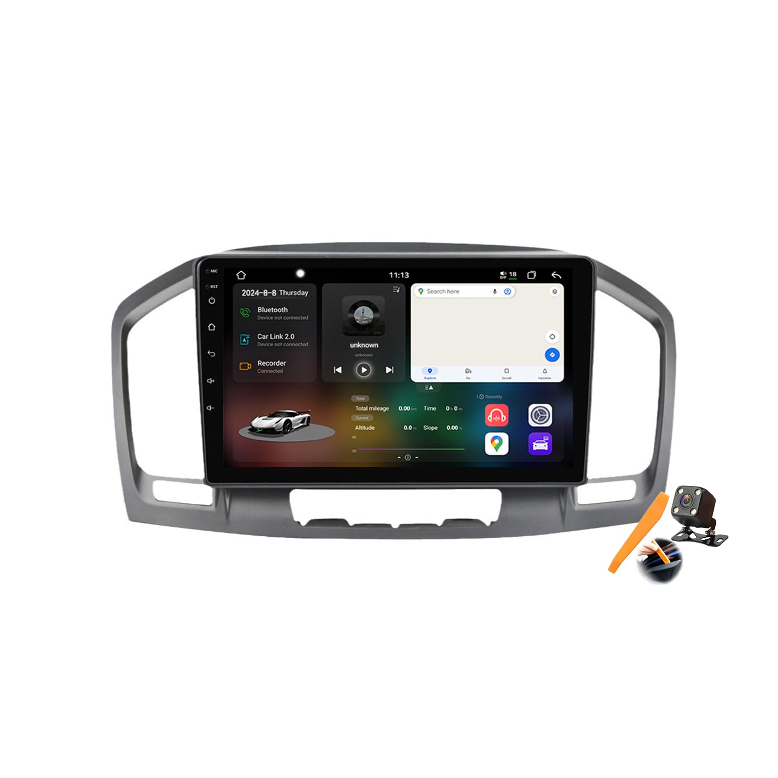 Autoradio 2 Din Android 14.0 GPS Navigation Carplay WiFi pour Regal 2009-2013