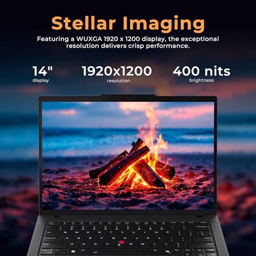 Image of Lenovo ThinkPad T14 Gen 5 14 inch WUXGA Laptop, AMD Ryzen 7 PRO 8840U, 32GB RAM, 2TB Storage(1TB SSD+1TB Docking Station Set), AMD Radeon 780M, Backlit Keyboard, Fingerprint Reader, Win 11 Pro, Black