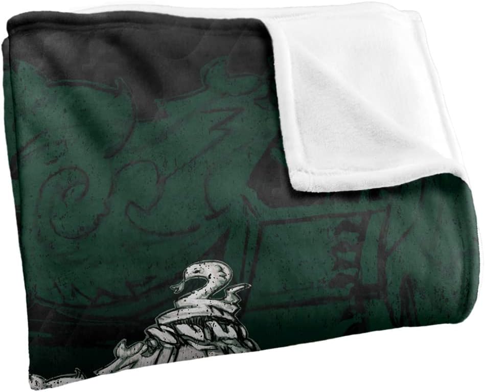 Harry Potter Blanket, 36"x58" Harry Potter House Crest Slytherin Silky Touch Super Soft Throw Blanket - Image 3