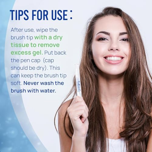 Image of VieBeauti Teeth Whitening Pen (2 Pcs), 20+ Uses, Effective, Painless, No Sensitivity, Travel-Friendly, Easy to Use, Beautiful White Smile, Mint Flavor