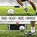 RXTR PRO Coach Soccer Training System - Smart Reaction Light & Soccer Rebound Board with Real-Time Scoring, 17 Pre-Programmed Drills, App-Free Training for All Skill Levels