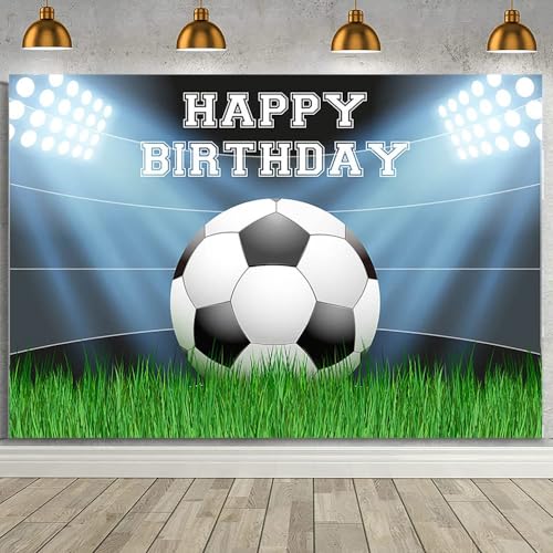 Fondo Fotográfico Decorativo para Fiesta de Fútbol 7x5 ft miniatura 1