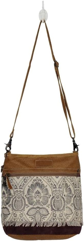 Myra Bag female Brandish Shoulder Bag Upcycled Canvas & Leather S-2656 - Image 4