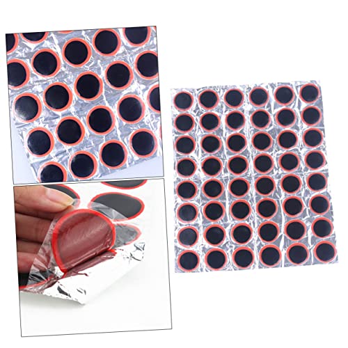 Abaodam Tire Repair Kit 48pcs 25mm Patch Bike Tire Repair Kit No Glue Required Easy to Carry
