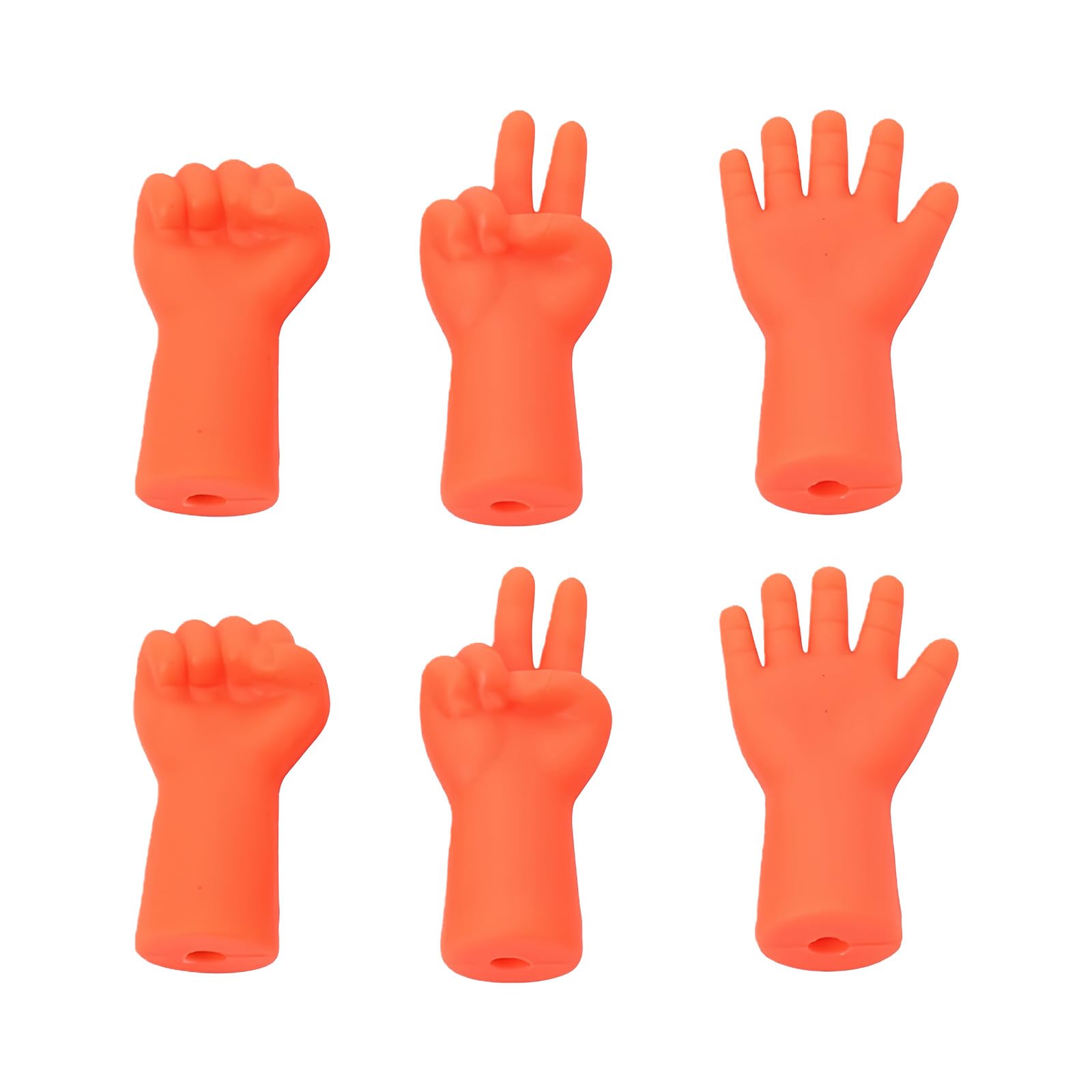 Yhplxyuus 6Pcs Crochet Hook Point Stoppers Hand Shape Needle Tip Stoppers Knitting Point Protectors for Weaving Caps Crochet Protectors Tip