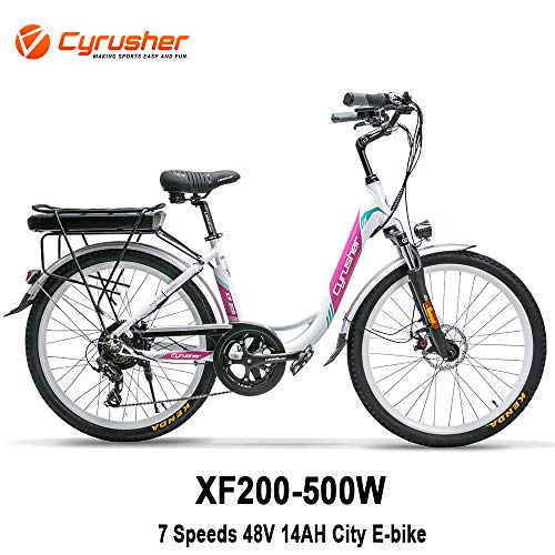 Cyrusher XF200 City Electric Bike 500W 48V 14Ah Mechanical Disc Brake 700C 7