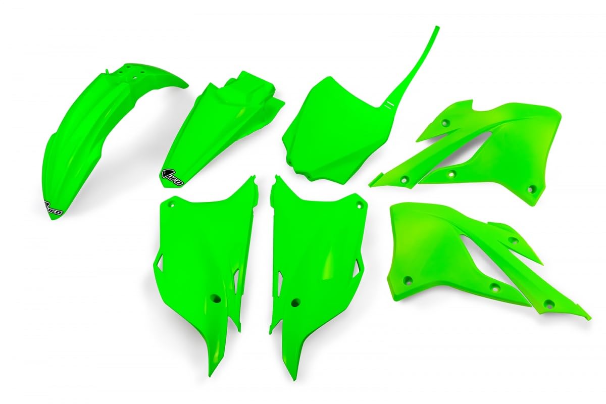 Ufo Plast Kit Verde Fluoro Kawasaki Kx 85 2022-2024 - 4