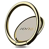 Finger Ring Stand, KuGi 360 Degree Rotation Zinc Alloy phone stand holder Car Mount Phone Ring Grip For iPhone 7 7s 6s Plus 5s Galaxy S8 S8 Plus ipad etc. smartphones and Tablets. (Gold)