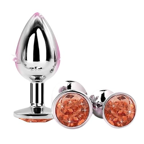 3 Olika Storlekar På HöFt TräNing MetalltillbehöR, Orange CirkuläR Strass Bas Enhet, LäMplig FöR Semester Och Par GåVor