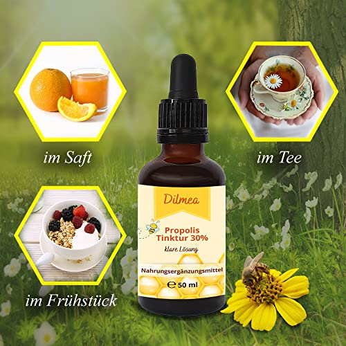Propolis Dilmea Tinktur 30% – 50ml – Klare Lösung – Extra Pure
