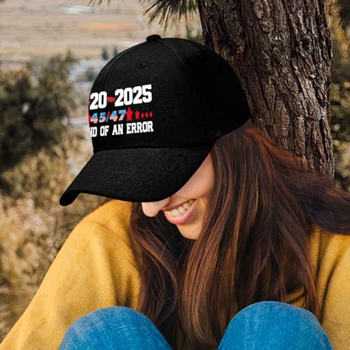 End of an Error on January 20 2025 Inauguration Day Funny Graphic Fan Gift Cap for Men Women2