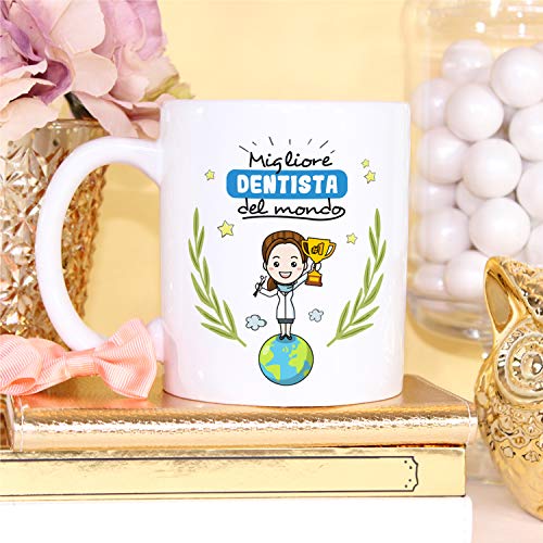 Mugffins Tazza Dentista (Migliore del Mondo) - Idee Regali Originali Odontoiatria - immagine 5