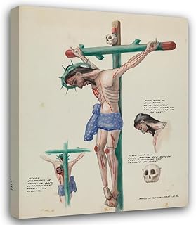 ArtDirect Wooden Painted Christo (c. 1937) Custom Framed Art Print Giclee Print or Canvas Options with Various Sizes and Customization by Majel G. Claflin