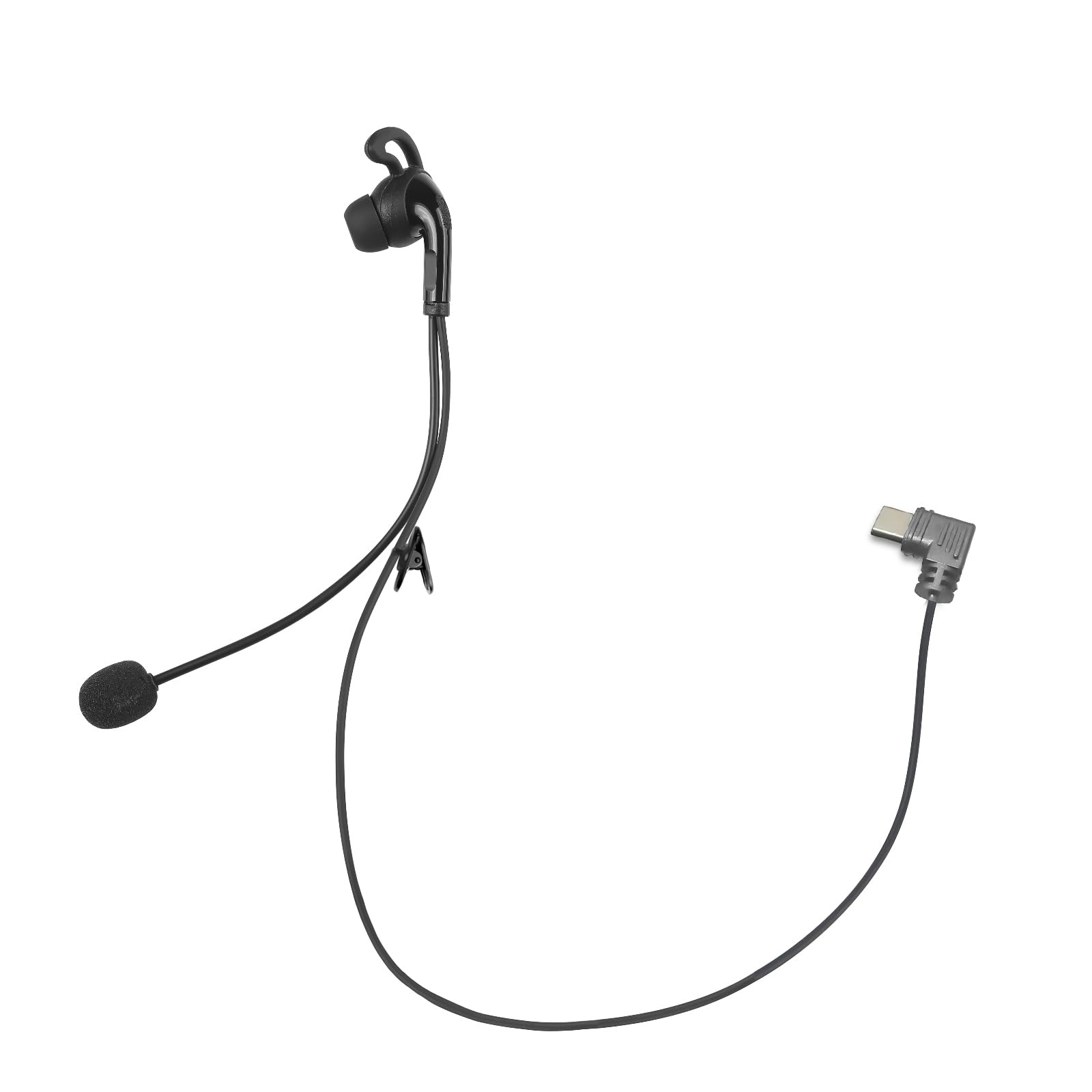 MIMIRACLE Referee Headset Type-C, Right Ear Earpiece for V4 V6 FBIM Headset