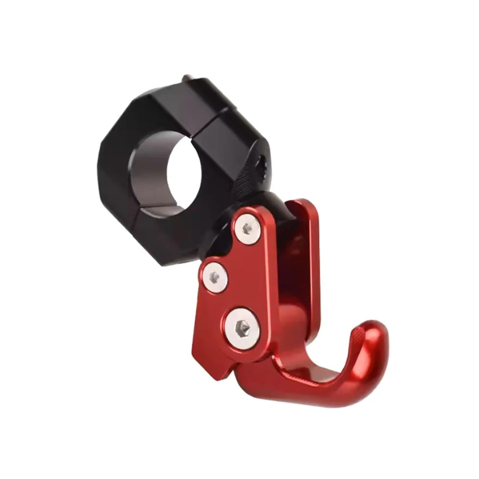 Lilanka Universal Fixed Aluminum Bike Handlebar Hook for Motorcycle Modified Aluminum Alloy Handlebar Hook Storage Foldable Hook Accessories