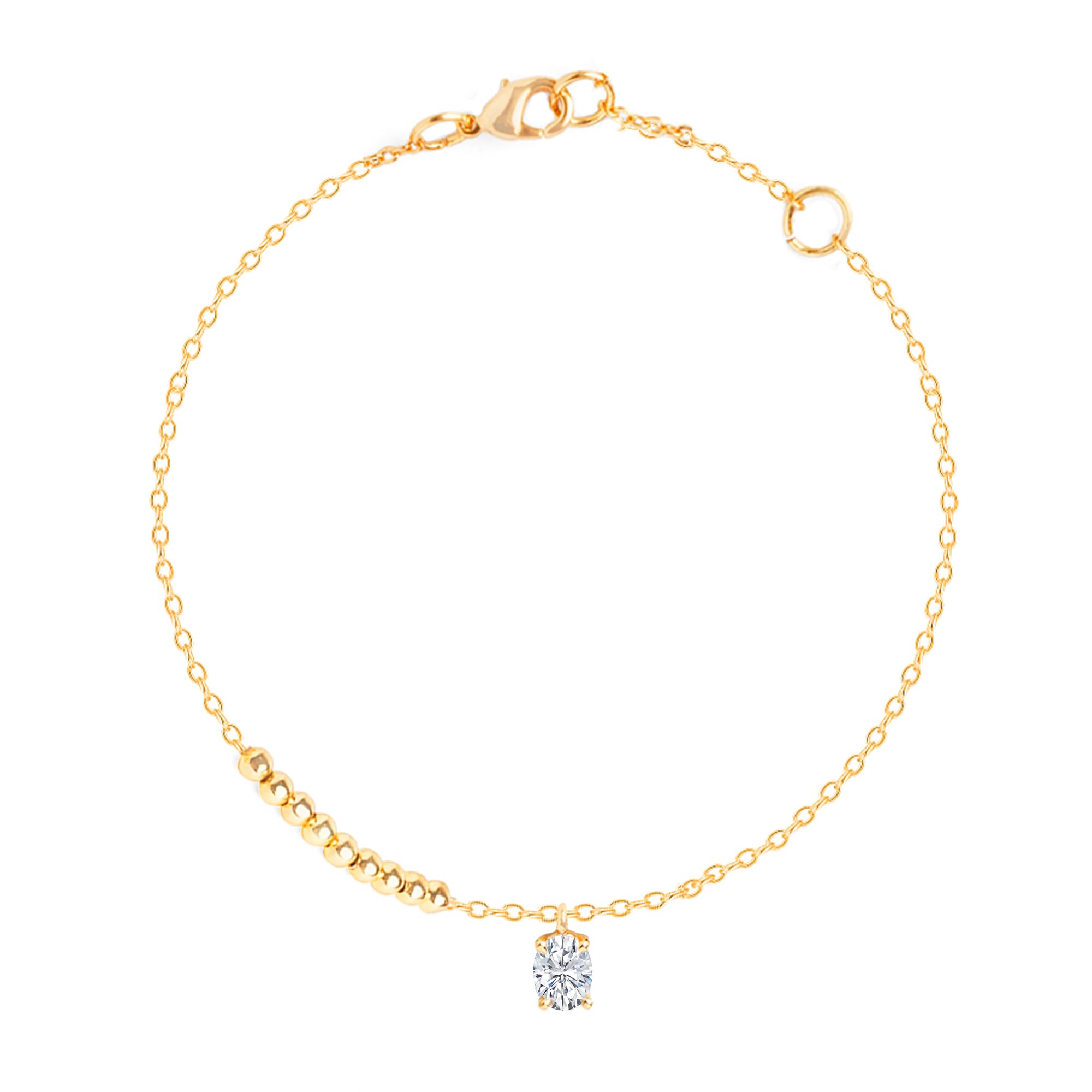 minutiae Fashion Anklet With Solitaire Crystal Diamonds Painjan Payal Leg Chain Foot Jewellery For Women and Girls-picture-5