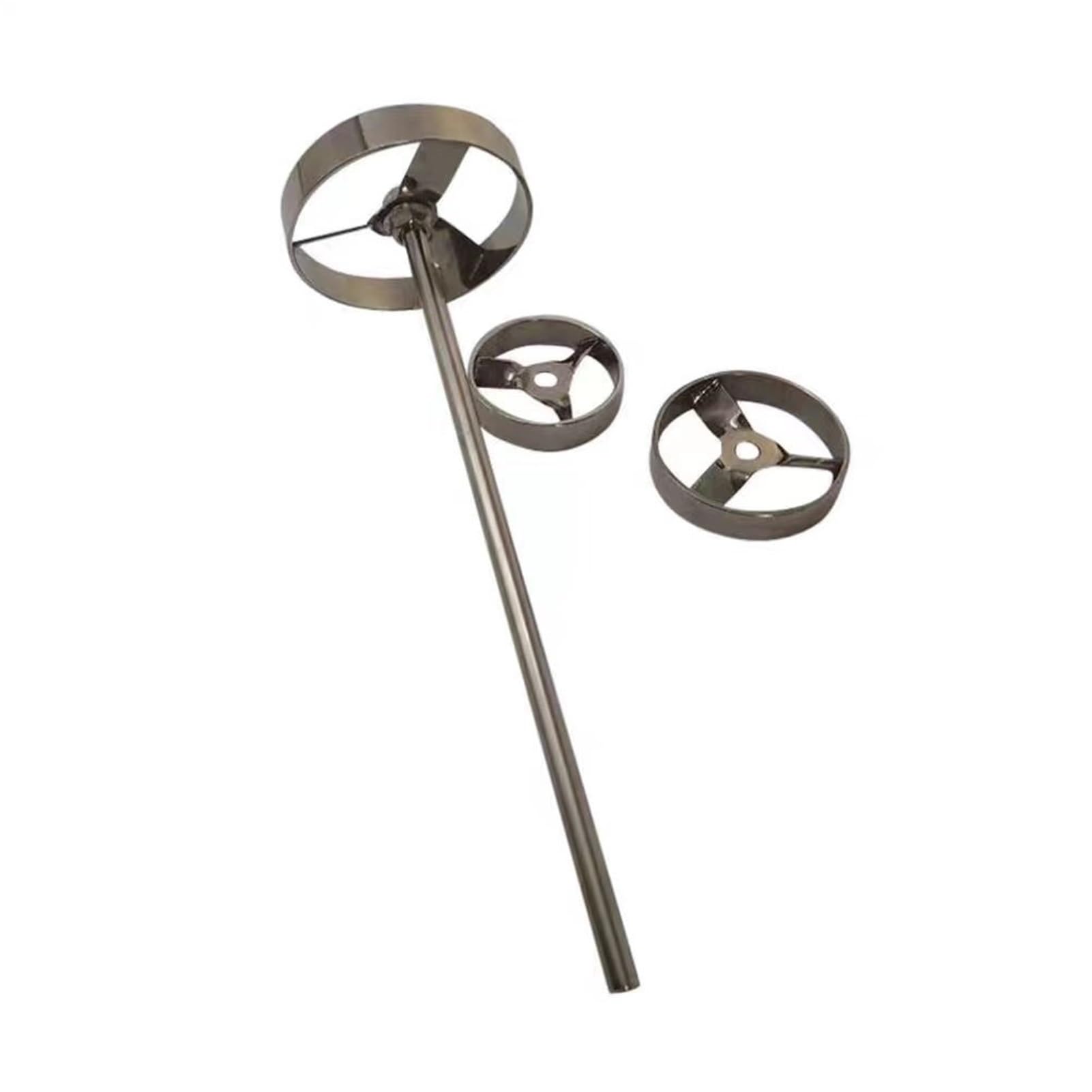 Asta di agitazione sopraelevata, Paletta di agitazione da laboratorio in acciaio inossidabile 304 con asta e viti, 1 set di diverse dimensioni(80x8x400mm)