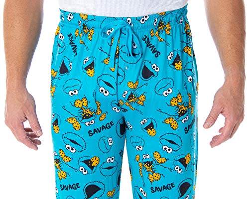Sesame Street Men's Cookie Monster Savage Sleep Lounge Pajama Pants (X-Large) #TOP2