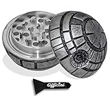 Death Star Herb Grinder - Star Wars Grinder With BONUS Scraper - Star Wars Gifts - Herb & Spice Tool With Catcher - 3 Part Grinder, 2.2 Inches by Nestpark