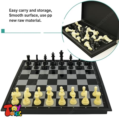 Image of Toytonic Magnetic Travel Chess Board Game Set Folding Portable Case for Kids and Adults