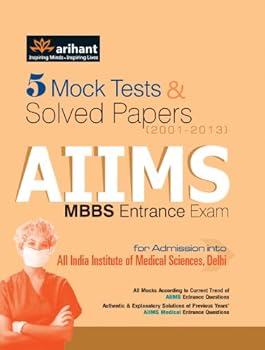 Paperback 5 Mock Tests & Solved Papers for AIIMS MBBS Entrance Exam (Old Edition) Book