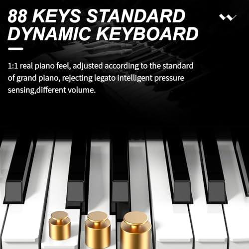 clavier électronique,HUIOP Piano à clavier pliable 88 touches, orgue électronique pliable, haut-parleurs stéréo intégrés, prise en charge de la connexion BT, 129 tonalités, 128 rythmes, 60 chansons de - Les Beatles, Paul McCartney, John Lennon, RIngo Starr, George Harrison clavier électronique,HUIOP Piano à clavier pliable 88 touches, orgue électronique pliable, haut-parleurs stéréo intégrés, prise en charge de la connexion BT, 129 tonalités, 128 rythmes, 60 chansons de – Image 4
