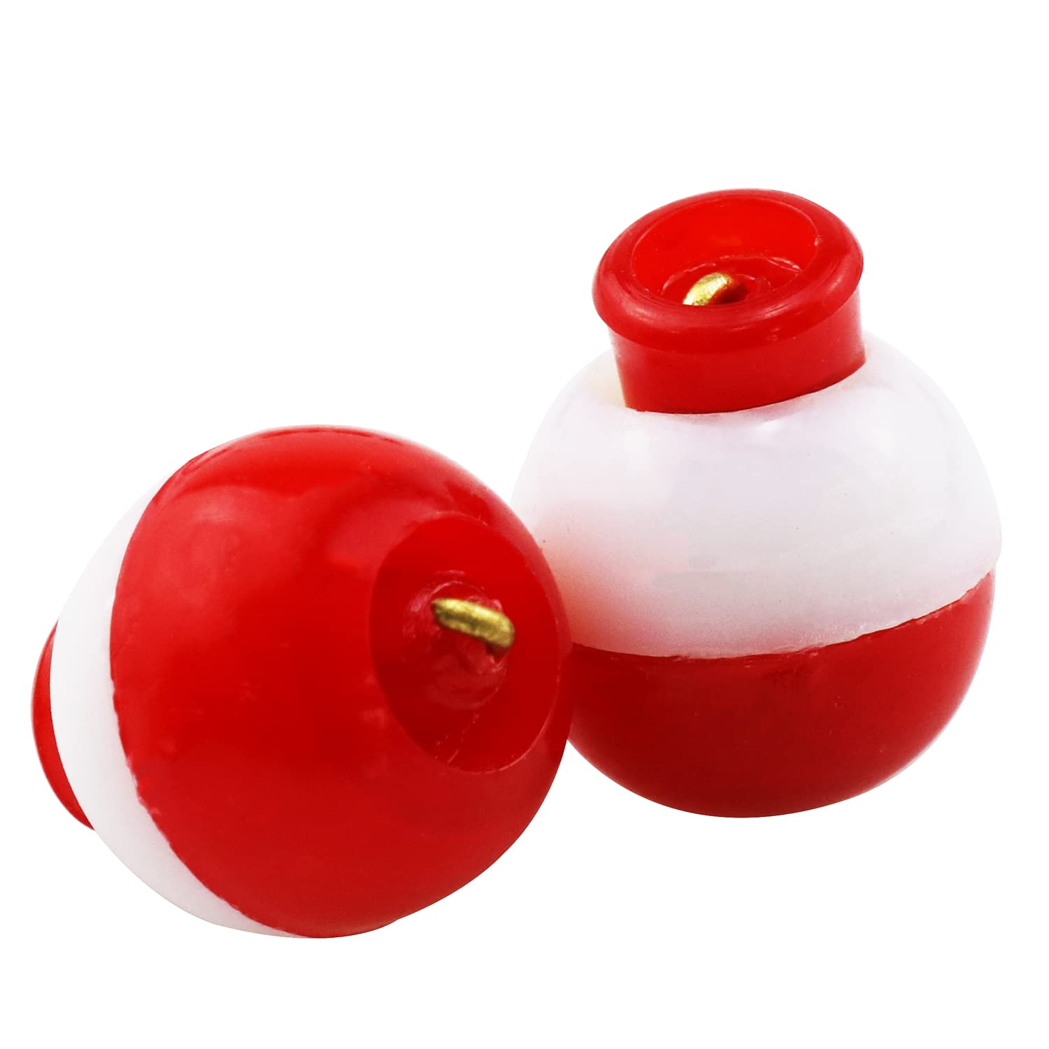 Haidong-Round Buoy Fishing Tackle Round Buoy Fishing Tackle ABS Fishing Bobber 13mm/1/2inch Snap-on Fishing Floats Round Buoy Fishing Tackle-30PCS