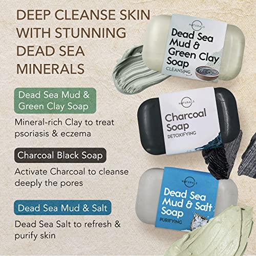 O Naturals Black Soap Bar Collection – Natural Men’s & Women’s Soap for Face and Body, Moisturizing Black Soap Bar for Cleansing, 6 Pack - Image 5