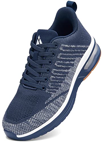 Image of Mishansha Running Shoes for Men Sneakers Air Cushion Walking Shoes Comfortable Tennis Shoes Breathable Trail Running Shoes Yale Blue US10.5