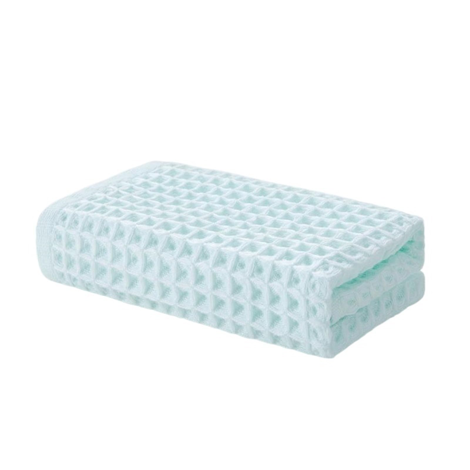 GMEqfhpOPS 2pcs Cotton Hand Towels Plaid Hand Towel Face Care Magic Bathroom Sport Household Non-disposable Towel Towels Bath(Green)