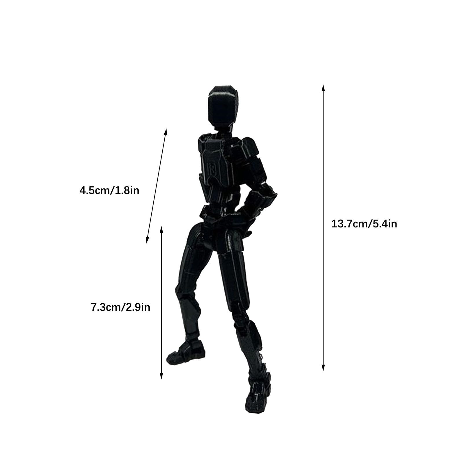 Figura De Robot Articulado Multicolor – Figura De Acción Coleccionable De 8.5 Cm, Para Escritorio Y Juego Creativo